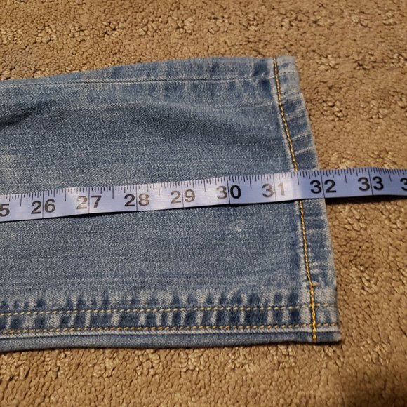 Miss Me Boyfriend Capri Blue Jeans Denim Distressed Classic Women's 25 Pre-owned - Picture 10 of 12